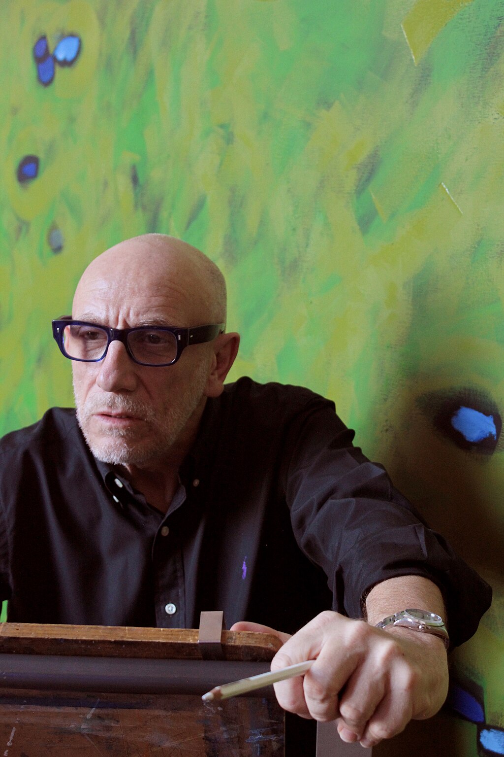 Brian Clarke în atelier